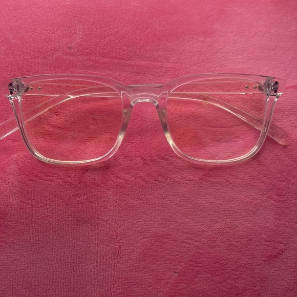 Clear Blue light glasses with purple case - Picture 2 of 3